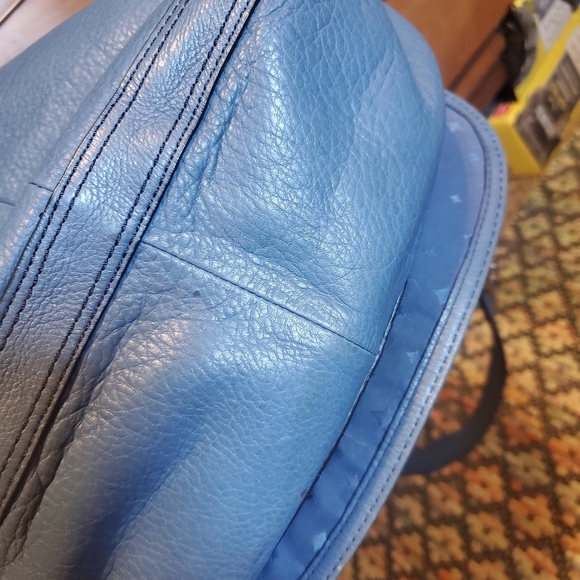 Sky blue Fossil saddle bag - Picture 4 of 8